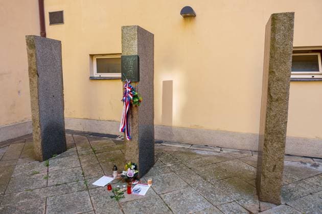 May 25, 2026, Brno, South Moravia, Czech Republic: Memorial Stone The Gallows at the Execution Site during a commemorative ceremony honoring the victims of Nazism in Brno, Czech Republic, on May 25, 2026. The 76th Congress of Sudeten Germans took place in Brno, Czech Republic, from May 22 to 25, 2026, marking the first time the event was held in the country. Brno Czech Republic - ZUMAc315 20260525_zsp_c315_011 Copyright: xMichaelxCabalx