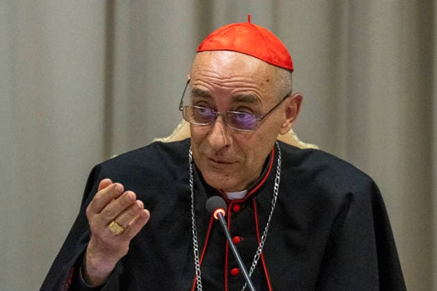 ITALY - POPE LEO XIV ATTENDS THE PRESENTATION OF HIS FIRST ENCYCLICAL LETTER MAGNIFICA HUMANITAS AT THE VATICAN - 2026 5 25 Italy, Rome, Vatican, 2026 5 25.Cardinal Victor Manuel Fernandez, speaks during the presentation of Pope Leo XIV first Encyclical Letter Magnifica Humanitas focused on the rise of artificial intelligence, in The Vatican EDITORIAL USE ONLY - NO BOOKS Copyright: xALESSIAxGIULIANIx