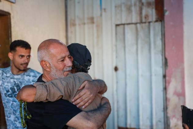 A group of Palestinians released by Israel arrived in Gaza DEIR AL-BALAH, GAZA, PALESTINE - MAY 25: Five Palestinians arrive al-Aqsa Martyrs Hospital for medical examinations after being released by Israeli military in Deir al-Balah, Gaza, Palestine on May 25, 2026. Abdalhkem Abu Riash Anadolu Deir al-Balah Gaza. Editorial use only. Please get in touch for any other usage.  Copyright: x2026xAnadoluxAbdalhkemxAbuxRiashx