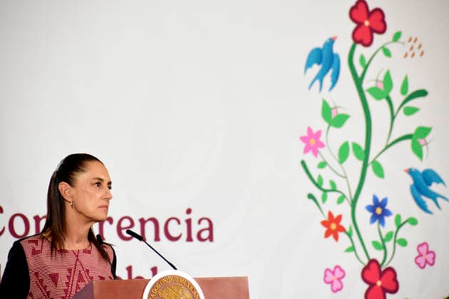 Mexican President Claudia Sheinbaum News Conference Mexico™s President Claudia Sheinbaum Pardo speaks during a news conference at the National Palace. on May 25, 2026 in Mexico City, Mexico. (Photo by Luis Barron Eyepix Group). Copyright: xLuisxBarronx xEyepixxGroupx LB_25052026_184983
