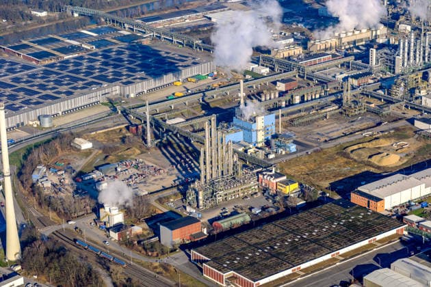 Marl Evonik Chemiepark Übersicht aus der Luft. NRW, Nordrheim-Westfalen, Deutschland. Marl Evonik Chemiepark Übersicht aus der Luft. NRW, Nordrheim-Westfalen, Deutschland. (License=RF) Copyright: xZoonar.com flight-picturesx 25088339