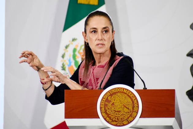 MexicoÃ¢â‚¬â ¢s President Claudia Sheinbaum Pardo speaks during a news conference at the National Palace. on May 25, 2026 in Mexico City, Mexico. Mexico City Mexico - ZUMAe321 20260525_zia_e321_002 Copyright: xLuisxBarronx