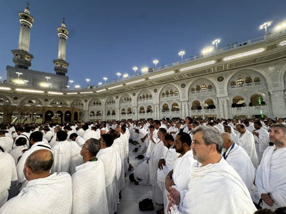 Muslim pilgrim candidates continue their acts of worship in Mecca MECCA, SAUDI ARABIA - MAY 25: Muslim pilgrims, having reached the Haram al-Sharif (Masjid al-Haram), perform tawaf and sa’i in ihram around the area where the Kaaba is located, as they pray and make supplications in Mecca, Saudi Arabia, on May 25, 2026. Ali Atmaca Anadolu Mecca Saudi Arabia. Editorial use only. Please get in touch for any other usage.  Copyright: x2026xAnadoluxAlixAtmacax