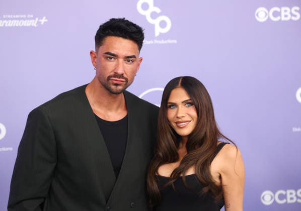 Marciano Brunette and Jessi Draper attend the 52nd annual American Music Awards at the MGM Grand Garden Arena in Las Vegas on Monday, May 25, 2026.  LAV20260525412 JAMESxATOA