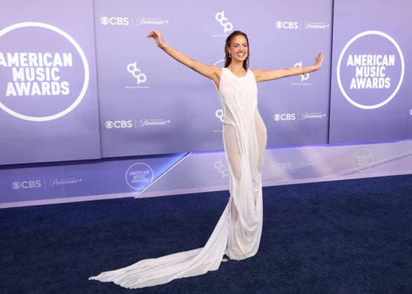 Haley Kalil attends the 52nd annual American Music Awards at the MGM Grand Garden Arena in Las Vegas on Monday, May 25, 2026.  LAV20260525430 JAMESxATOA