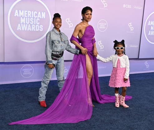 52nd American Music Awards Teyana Taylor, Iman Junie Shumpert Jr. and Rue Rose Shumpert arriving to the 52nd American Music Awards held at the MGM Grand Garden Arena on May 25, 2026 in Las Vegas, NV. Las Vegas MGM Grand Garden Arena Nevada USA Copyright: xLisaxOConnorx xAFF-USA.comx