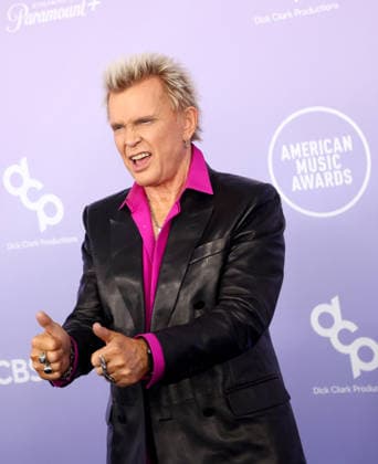 Billy Idol attends the 52nd annual American Music Awards at the MGM Grand Garden Arena in Las Vegas on Monday, May 25, 2026.  LAV20260525454 JAMESxATOA