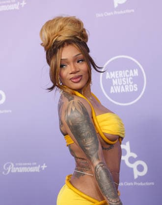 GloRilla attends the 52nd annual American Music Awards at the MGM Grand Garden Arena in Las Vegas on Monday, May 25, 2026.  LAV20260525491 JAMESxATOA