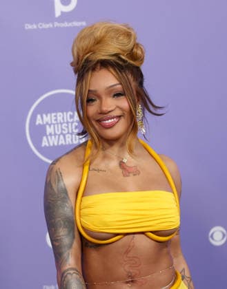 GloRilla attends the 52nd annual American Music Awards at the MGM Grand Garden Arena in Las Vegas on Monday, May 25, 2026.  LAV20260525492 JAMESxATOA