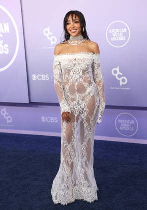 Tinashe attends the 52nd annual American Music Awards at the MGM Grand Garden Arena in Las Vegas on Monday, May 25, 2026.  LAV20260525500 JAMESxATOA