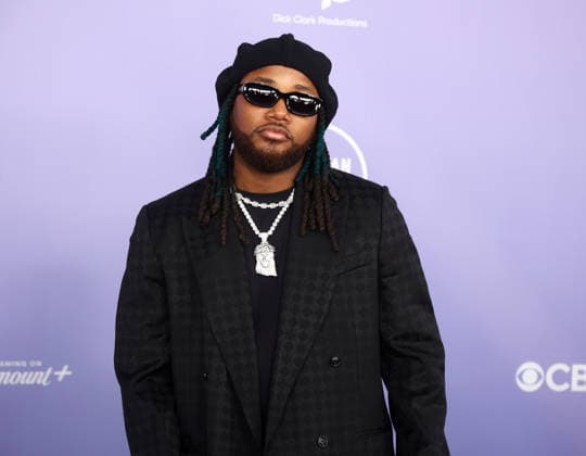 Leon Thomas attends the 52nd annual American Music Awards at the MGM Grand Garden Arena in Las Vegas on Monday, May 25, 2026.  LAV20260525510 JAMESxATOA