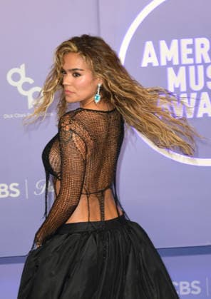 LAS VEGAS, NV - MAY 25: Karol G at the 52nd American Music Awards on May 25, 2026 at the MGM Grand Garden Arena in Las Vegas, Nevada. Copyright: xDeeCeexCarterx