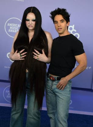 LAS VEGAS, NV - MAY 25: Megan Stalter and Paul W. Downs at the 52nd American Music Awards on May 25, 2026 at the MGM Grand Garden Arena in Las Vegas, Nevada. Copyright: xDeeCeexCarterx
