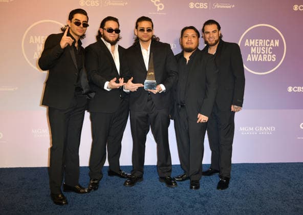 LAS VEGAS, NV - MAY 25: Fuerza Regida at the 52nd American Music Awards on May 25, 2026 at the MGM Grand Garden Arena in Las Vegas, Nevada. Copyright: xDeeCeexCarterx