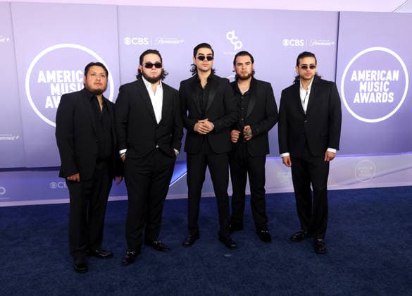 Fuerza Regida attend the 52nd annual American Music Awards at the MGM Grand Garden Arena in Las Vegas on Monday, May 25, 2026.  LAV20260525549 JAMESxATOA