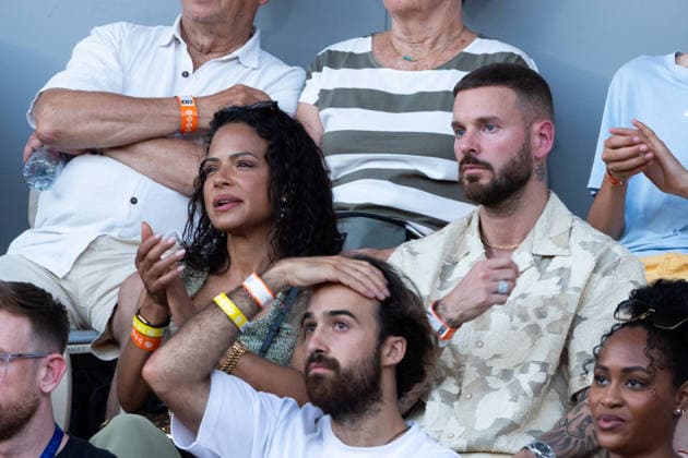 2026 French Open - Celebrities In Stand Night Session Day 2 nb Christina Milian, Matt Pokora in stand Night Session Day 2 during the 2026 French Open at Roland Garros on May 25, 2026 in Paris, France. Photo by Nasser Berzane ABACAPRESS.COM  Copyright: xBerzanexNasser ABACAx