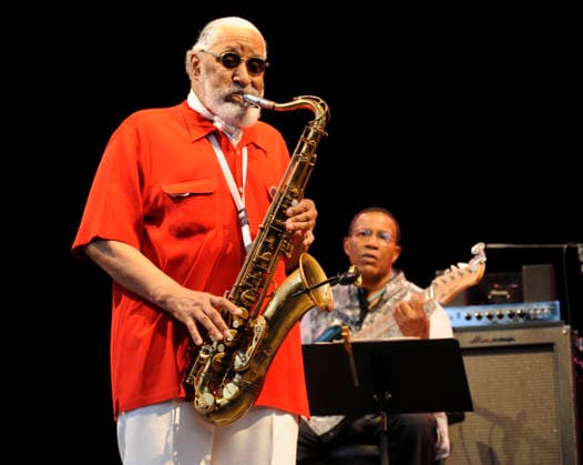 **FILE PHOTO** Sonny Rollins Has Passed Away. Sonny Rollins, one of the world™s most celebrated saxophonists, performing live at Central Park Summerstage in New York City on August 6, 2008. David Atlas MediaPunch Copyright: xAtlasx xMediaPunchx
