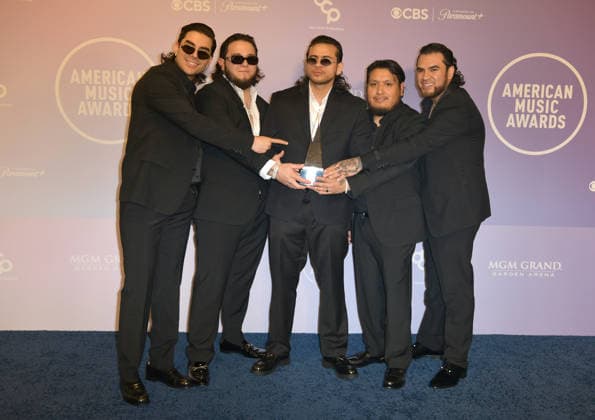 LAS VEGAS, NV - MAY 25: Fuerza Regida at the 52nd American Music Awards on May 25, 2026 at the MGM Grand Garden Arena in Las Vegas, Nevada. Copyright: xDeeCeexCarterx