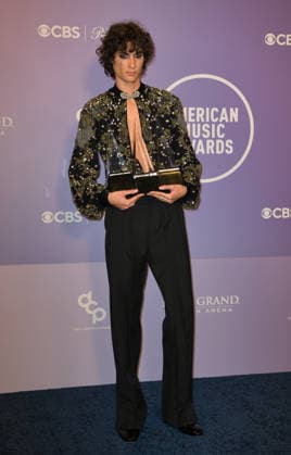 LAS VEGAS, NV - MAY 25: Sombr at the 52nd American Music Awards on May 25, 2026 at the MGM Grand Garden Arena in Las Vegas, Nevada. Copyright: xDeeCeexCarterx