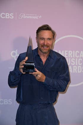 LAS VEGAS, NV - MAY 25: David Guetta at the 52nd American Music Awards on May 25, 2026 at the MGM Grand Garden Arena in Las Vegas, Nevada. Credit: Mindy Small USA - ZUMAa123 20260525_zaa_a123_399 Copyright: xAdMediax