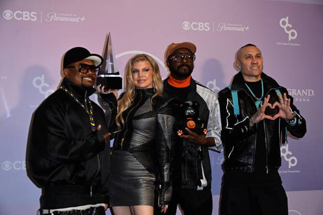 LAS VEGAS, NV - MAY 25: Fergie, Will I Am and Taboo of Black Eyed Peas at the 52nd American Music Awards on May 25, 2026 at the MGM Grand Garden Arena in Las Vegas, Nevada. Credit: Mindy Small USA - ZUMAa123 20260525_zaa_a123_394 Copyright: xAdMediax