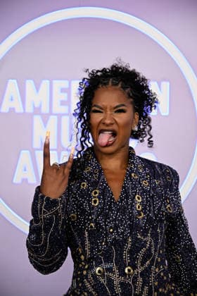 LAS VEGAS, NV - MAY 25: Jordan Chiles at the 52nd American Music Awards on May 25, 2026 at the MGM Grand Garden Arena in Las Vegas, Nevada. Credit: Mindy Small USA - ZUMAa123 20260525_zaa_a123_220 Copyright: xAdMediax