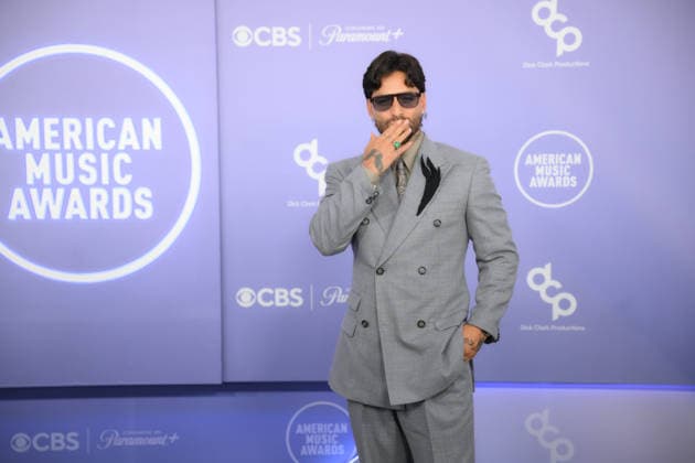 May 25, 2026, Las Vegas, Nevada, USA: MALUMA Colombian rapper and singer-songwriter arrives at the Red Carpet during The Annual 52nd American Music Awards at the MGM Grand Arena in Las Vegas. Las Vegas USA - ZUMAo117 20260525_zsp_o117_085 Copyright: xMikaelxOnax