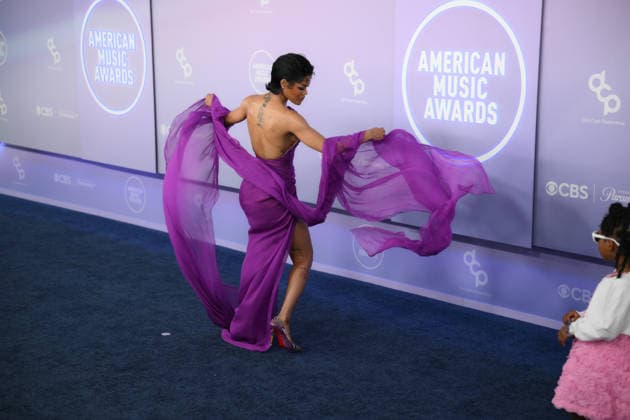 May 25, 2026, Las Vegas, Nevada, USA: TEYANA TAYLOR arrives at the Red Carpet during The Annual 52nd American Music Awards at the MGM Grand Arena in Las Vegas. Las Vegas USA - ZUMAo117 20260525_zsp_o117_013 Copyright: xMikaelxOnax