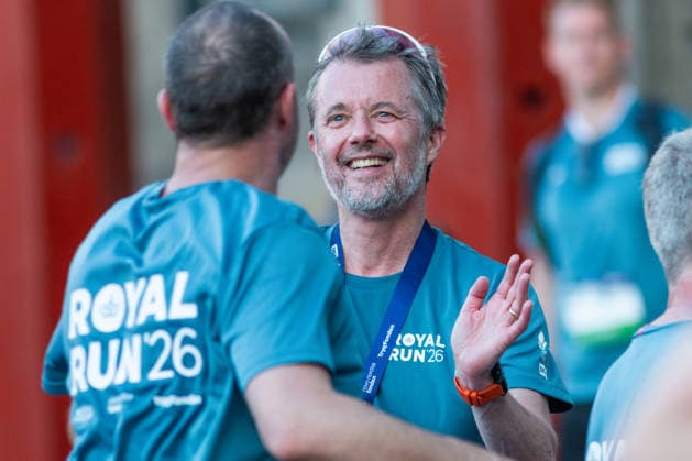 Royal Run In Copenhagen King Frederik X of Denmark high-fives participants during the Royal Run in Copenhagen, Denmark, on May 25, 2026. This is the eighth time the Royal Run is held across the country. Royal Run 2026 has the highest number of registered participants ever, with 112,450 registered in the five host cities. Copenhagen Denmark  Copyright: xKristianxTuxenxLadegaardxBergx originalFilename: 1077900883st.jpg