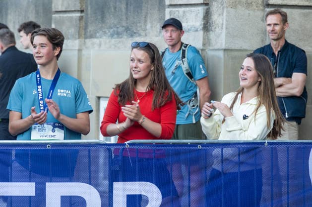 Royal Run In Copenhagen Prince Vincent of Denmark, Princess Isabella of Denmark, and Princess Josephine of Denmark cheer on runners during the Royal Run in Copenhagen, Denmark, on May 25, 2026. This is the eighth time the Royal Run is held across the country. Royal Run 2026 has the highest number of registered participants ever, with 112,450 registered in the five host cities. Copenhagen Denmark  Copyright: xKristianxTuxenxLadegaardxBergx originalFilename: 1077901072st.jpg