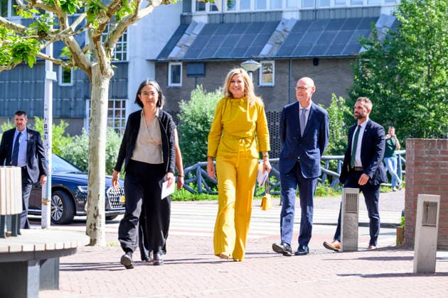26-05-2026 Leiden Queen Maxima visited the Royal Institute of Language, Land and Ethnology (KITLV) in Leiden. Â  Copyright: xPPEx