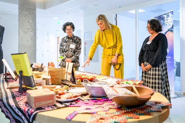 26-05-2026 Leiden Queen Maxima visited the Royal Institute of Language, Land and Ethnology (KITLV) in Leiden. Â  Copyright: xPPEx