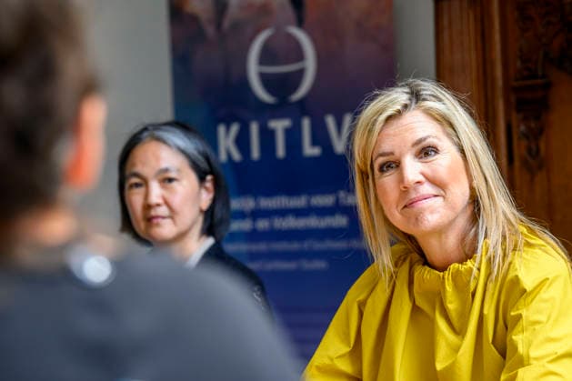 26-05-2026 Leiden Queen Maxima visited the Royal Institute of Language, Land and Ethnology (KITLV) in Leiden. Â  Copyright: xPPEx