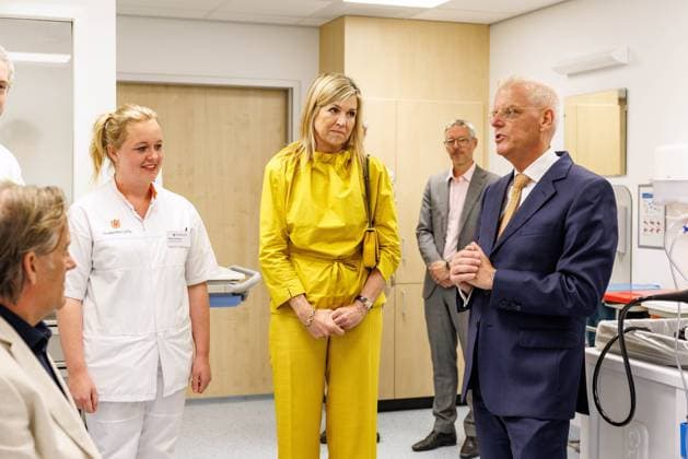 Amsterdam, The Netherlands, 2026-05-26 12:49:20 NLD Amsterdam 20260526 - HM Queen Maxima visits the Care Evaluation & Appropriate Use program for the Less is More approach in medical specialist care at the Gastroenterology department in Amsterdam UMC. In the photo:  Copyright: xx x