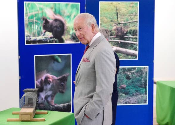 King Charles III Visits North Yorkshire YORK, ENGLAND - MAY 26: King Charles III during his visit to the Animal Plant and Health Agency on May 26, 2026 in York, England. During his visit, the King learnt about the agency s efforts to control the grey squirrel population through oral contraception, with the aim of supporting the endangered red squirrel species in the United Kingdom., Credit:Dominic Lipinski PA ROTA - B68 Avalon United Kingdom, England, York  Copyright: xDominicxLipinskix xPAxROTAx-xB68x xAvalonx 1105764057