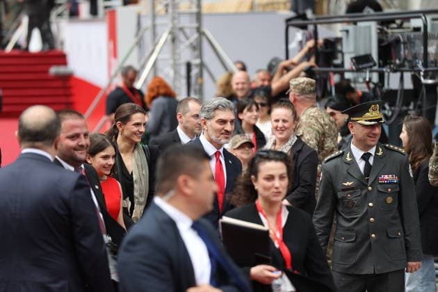 Georgia marks 108th anniversary of the founding of the republic TBILISI, GEORGIA - MAY 26: Georgian President Mikheil Kavelashvili (3rd R) attends the military parade to mark the 108th anniversary of the founding of the Republic of Georgia, in Tbilisi, Georgia on May 26, 2026. Davit Kachkachishvili Anadolu Tbilisi Georgia. Editorial use only. Please get in touch for any other usage.  Copyright: x2026xAnadoluxDavitxKachkachishvilix