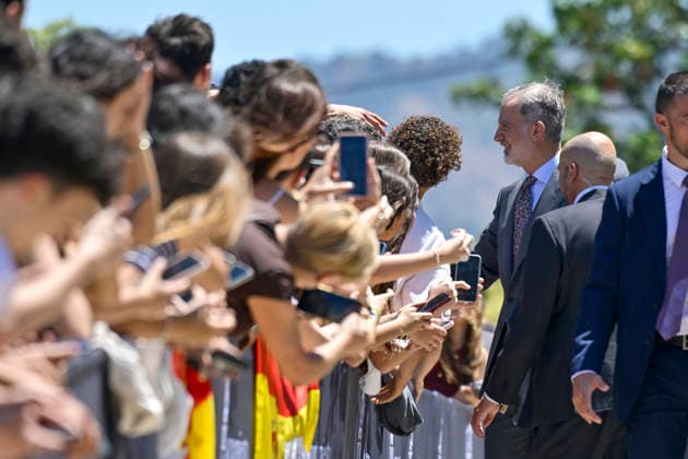 Felipe VI presides in Murcia the proclamation of the Princess of Girona Research Award 2026 King Felipe VI on his arrival at the ceremony of proclamation of the Princess of Girona Research Award 2026 , in the Auditorium and Congress Center Victor Villegas, on May 26, 2026, in Murcia Spain Felipe VI heads this fifth stage of the youth event that brings together the main regional and municipal authorities to announce the jurys decision and make public the name of the new laureate in the scientific category of these state awards 26 MAY 2026 Kiko Asunció Espana  Copyright: xKikoxAsuncionx 7551616