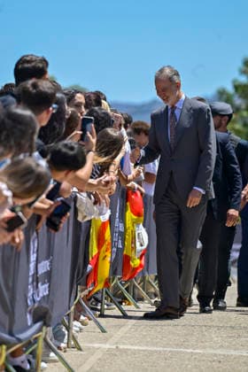 Felipe VI presides in Murcia the proclamation of the Princess of Girona Research Award 2026 King Felipe VI on his arrival at the ceremony of proclamation of the Princess of Girona Research Award 2026 , in the Auditorium and Congress Center Victor Villegas, on May 26, 2026, in Murcia Spain Felipe VI heads this fifth stage of the youth event that brings together the main regional and municipal authorities to announce the jurys decision and make public the name of the new laureate in the scientific category of these state awards 26 MAY 2026 Kiko Asunció Espana  Copyright: xKikoxAsuncionx 7551617
