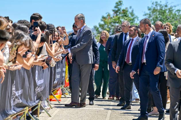 Felipe VI presides in Murcia the proclamation of the Princess of Girona Research Award 2026 King Felipe VI on his arrival at the ceremony of proclamation of the Princess of Girona Research Award 2026 , in the Auditorium and Congress Center Victor Villegas, on May 26, 2026, in Murcia Spain Felipe VI heads this fifth stage of the youth event that brings together the main regional and municipal authorities to announce the jurys decision and make public the name of the new laureate in the scientific category of these state awards 26 MAY 2026 Kiko Asunció Espana  Copyright: xKikoxAsuncionx 7551618