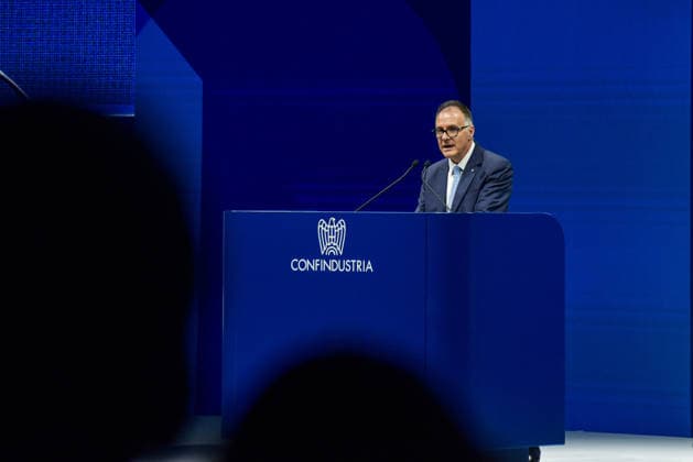 May 26, 2026, Rome, Rome, Italy: President of Confindustria Emanuele Orsini speaks during the Annual Assembly in Rome on May 26, 2026 Rome Italy - ZUMAn299 20260526_zip_n299_032 Copyright: xVincenzoxNuzzolesex
