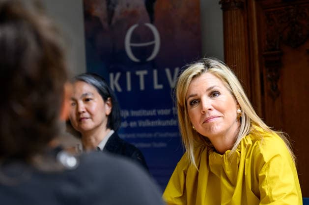 Queen visits Royal Institute for Language,, Geography and Ethnology. Leiden, the Netherlands. 26 May 2026 Queen Maxima during a visit to the Royal Institute for Language, - Land and Ethnology (KITLV) in Leiden. This year KITLV celebrates its 175th anniversary. Leiden The Netherlands  Copyright: xDPPA POOL EMx