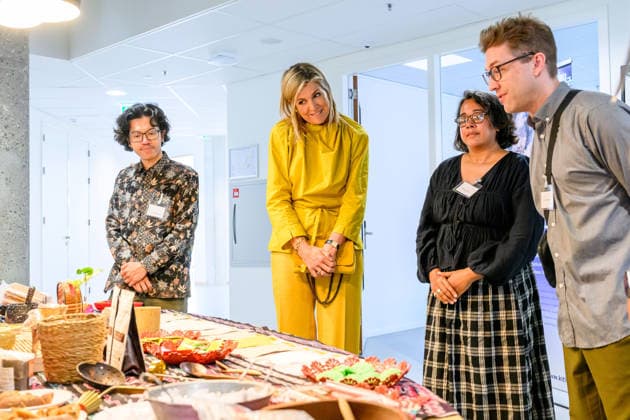 Queen visits Royal Institute for Language,, Geography and Ethnology. Leiden, the Netherlands. 26 May 2026 Queen Maxima during a visit to the Royal Institute for Language, - Land and Ethnology (KITLV) in Leiden. This year KITLV celebrates its 175th anniversary. Leiden The Netherlands  Copyright: xDPPA POOL EMx