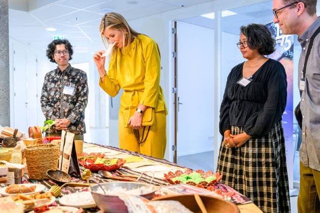Queen visits Royal Institute for Language,, Geography and Ethnology. Leiden, the Netherlands. 26 May 2026 Queen Maxima during a visit to the Royal Institute for Language, - Land and Ethnology (KITLV) in Leiden. This year KITLV celebrates its 175th anniversary. Leiden The Netherlands  Copyright: xDPPA POOL EMx