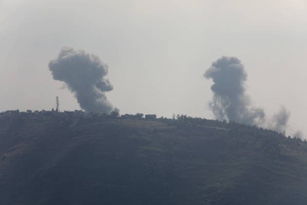 Israeli airstrikes hit southern Lebanon’s Nabatieh province NABATIEH, LEBANON - MAY 26: Smoke rise from the area as Israeli army carried out airstrikes, violating the ceasefire, in Nabatieh, Lebanon, on May 26, 2026. Ramiz Dallah Anadolu Nabatieh Lebanon. Editorial use only. Please get in touch for any other usage.  Copyright: x2026xAnadoluxRamizxDallahx