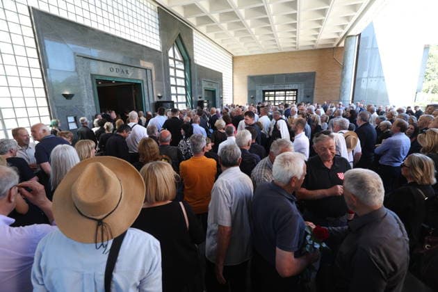 Funeral of Julienne Eden Busic Family members, friends and public figures attend the last farewell for Julienne Eden Busic at the Mirogoj Crematorium in Zagreb, Croatia, on May 26, 2026. Busic, a Croatian-American writer and translator, died on May 21 at the age of 77.  SlavkoxMidzor PIXSELL
