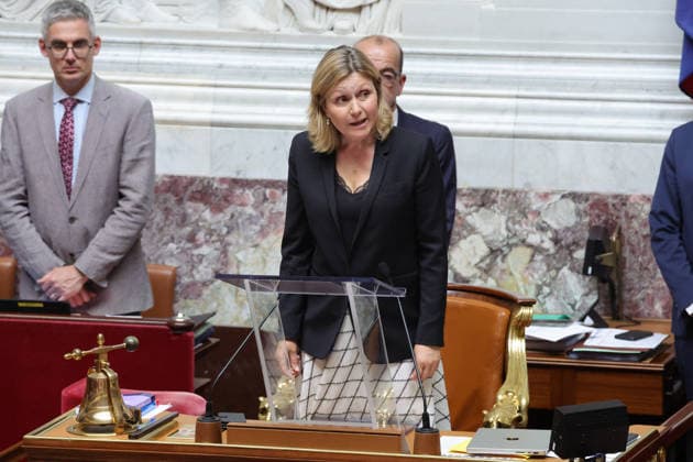 Questions to the Government Session - Paris French President of National Assembly Yael Braun-Pivet seen here during a session of Questions to the Government at the French National Assembly in Paris, France on May 26th, 2026. Photo by Henri Szwarc ABACAPRESS.COM Paris France  Copyright: xSzwarcxHenri ABACAx