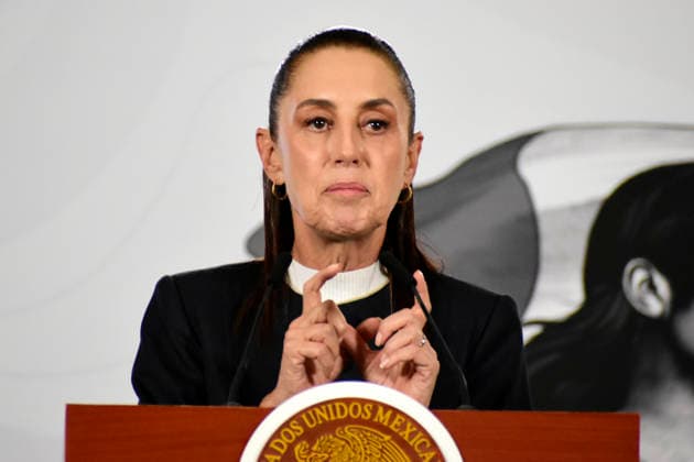 Mexican President Claudia Sheinbaum Ebola Outbreak News Conference Mexico™s President Claudia Sheinbaum Pardo speaks about the Ebola outbreak; Mexico will maintain epidemiological surveillance during a news conference at the National Palace. on May 26, 2026 in Mexico City, Mexico. (Photo by Luis Barron Eyepix Group). Copyright: xLuisxBarronx xEyepixxGroupx LB_26052026_6