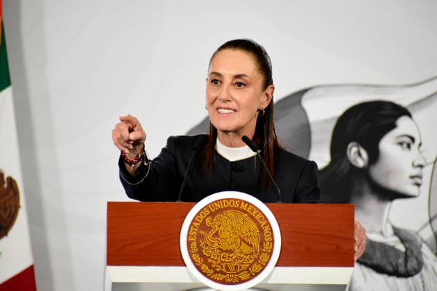 Mexican President Claudia Sheinbaum Ebola Outbreak News Conference Mexico™s President Claudia Sheinbaum Pardo speaks about the Ebola outbreak; Mexico will maintain epidemiological surveillance during a news conference at the National Palace. on May 26, 2026 in Mexico City, Mexico. (Photo by Luis Barron Eyepix Group). Copyright: xLuisxBarronx xEyepixxGroupx LB_26052026_8