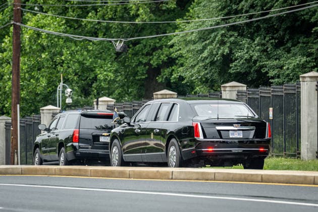May 26, 2026, Bethesda, Maryland, United States: U.S. President DONALD TRUMP departs Walter Reed National Military Medical Center following his annual physical examination. Bethesda United States - ZUMAk206 20260526_znp_k206_005 Copyright: xMattxKaminskyx