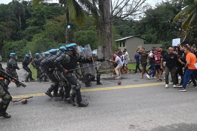 UN to assess whether the Brazilian Navy Marine Corps remains at the top of the global rankings for peacekeeping readiness RIO DE JANEIRO, BRAZIL, MAY 26 : A view of the Brazilian Army forces training as in the coming days, the UN will assess whether the Brazilian Navy Marine Corps remains at the top of the global rankings for peacekeeping readiness in Rio de Janeiro, Brazil on May 26, 2026. The Brazilian Navy Marine Corps undergoes rigorous inspections by the UN (United Nations) to certify and recertify elite troops at the highest level. The most recent operational assessment, held at the Ilha do Governador Naval Complex, involved more than 500 military personnel, bomb disposal robots, drones, armored vehicles, and machine guns in combat a  Copyright: x2026xAnadoluxFabioxTeixeirax